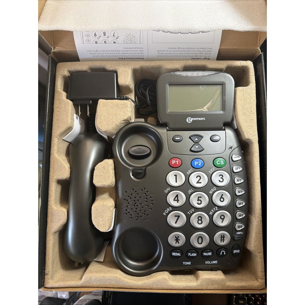 Geemarc Amp1i550/500 Amplified Corded Telephone